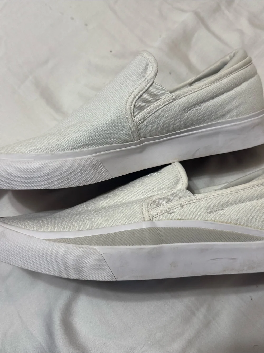 Adidas (size 5) unisex men’s woman’s sabalo school slip on white shoes sneakers